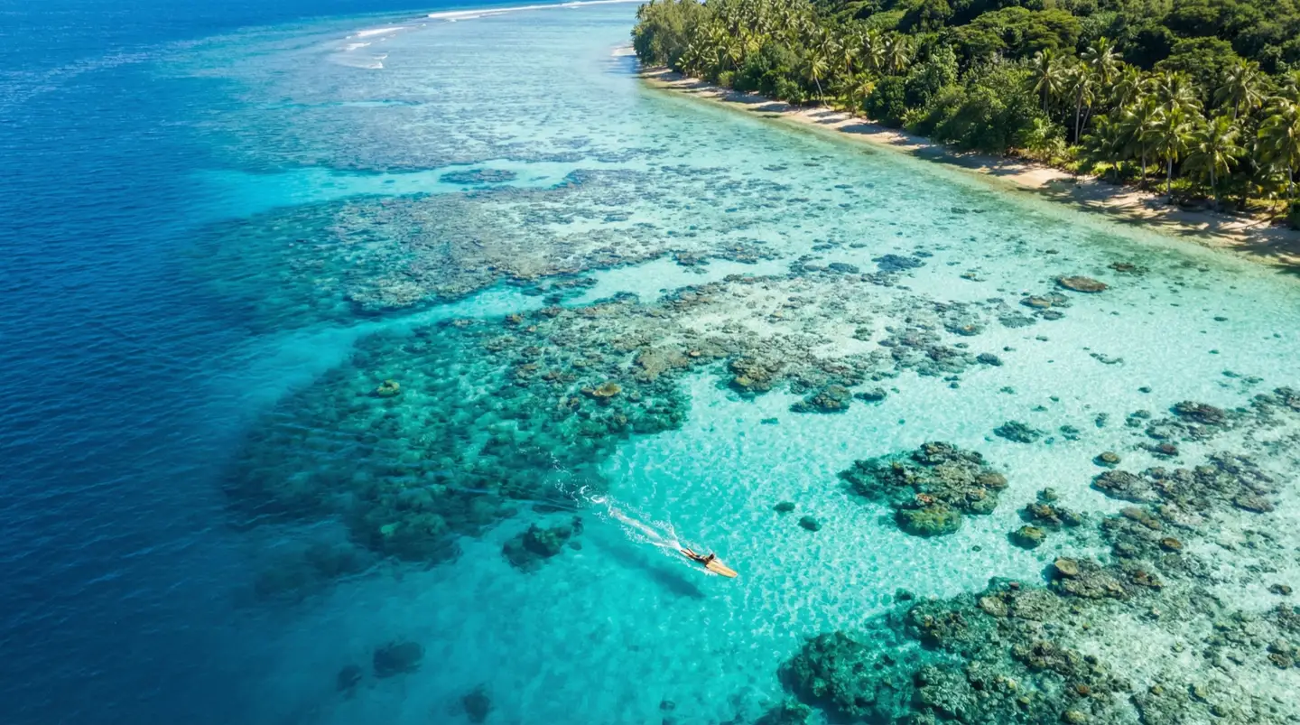 Session surf ocean Tahiti