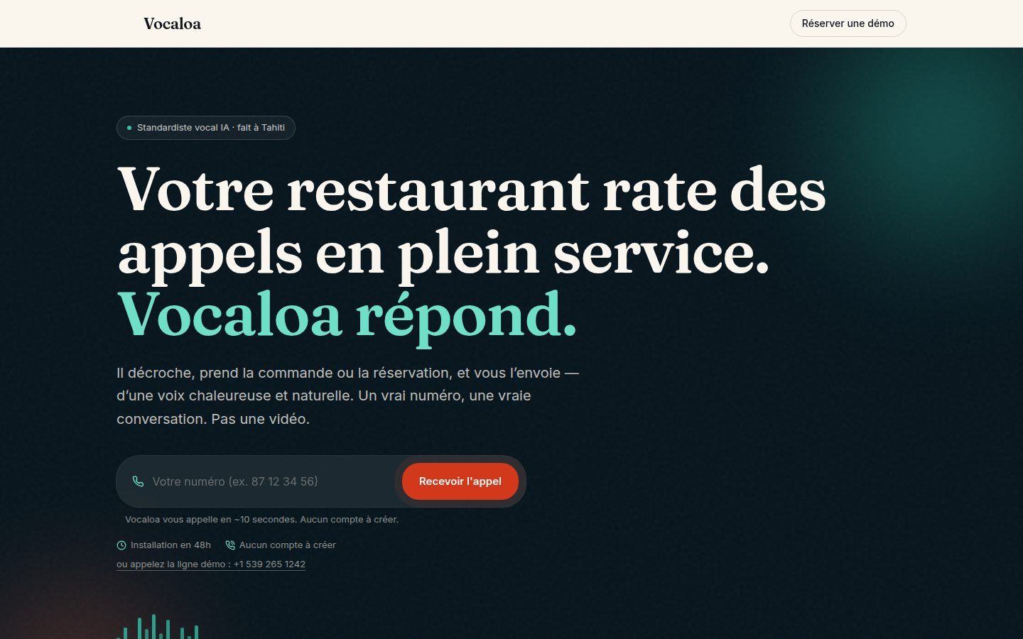 Vocaloa — Le standardiste vocal — il décroche à ta place